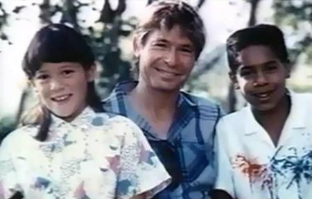 Anna Kate Denver with her father and brother.